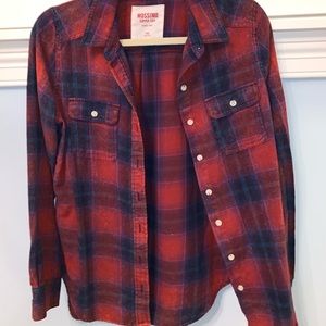 Red and blue flannel